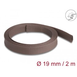 Oplot rozciągliwy odporny na gryzonie 2 m x 19 mm brązowy Delock 20899