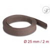 Oplot rozciągliwy odporny na gryzonie 2 m x 25 mm brązowy Delock 20901