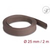 Oplot rozciągliwy odporny na gryzonie 2 m x 25 mm brązowy Delock 20901