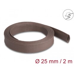 Oplot rozciągliwy odporny na gryzonie 2 m x 25 mm brązowy Delock 20901