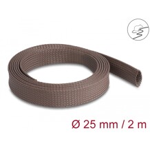 Oplot rozciągliwy odporny na gryzonie 2 m x 25 mm brązowy Delock 20901