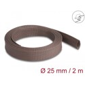 Oplot rozciągliwy odporny na gryzonie 2 m x 25 mm brązowy Delock 20901