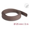 Oplot rozciągliwy odporny na gryzonie 2 m x 25 mm brązowy Delock 20901