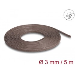 Oplot rozciągliwy odporny na gryzonie 5 m x 3 mm brązowy Delock 20902
