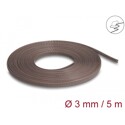 Oplot rozciągliwy odporny na gryzonie 5 m x 3 mm brązowy Delock 20902