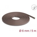 Oplot rozciągliwy odporny na gryzonie 5 m x 6 mm brązowy Delock 20903