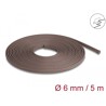 Oplot rozciągliwy odporny na gryzonie 5 m x 6 mm brązowy Delock 20903
