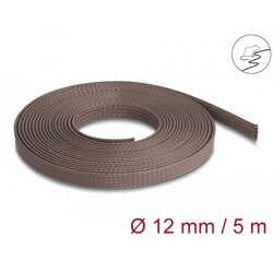 Oplot rozciągliwy odporny na gryzonie 5 m x 12 mm brązowy Delock 20904