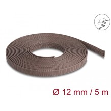Oplot rozciągliwy odporny na gryzonie 5 m x 12 mm brązowy Delock 20904