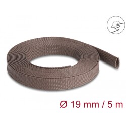 Oplot rozciągliwy odporny na gryzonie 5 m x 19 mm brązowy Delock 20905