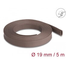 Oplot rozciągliwy odporny na gryzonie 5 m x 19 mm brązowy Delock 20905