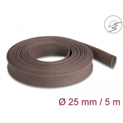 Oplot rozciągliwy odporny na gryzonie 5 m x 25 mm brązowy Delock 20906