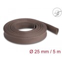 Oplot rozciągliwy odporny na gryzonie 5 m x 25 mm brązowy Delock 20906
