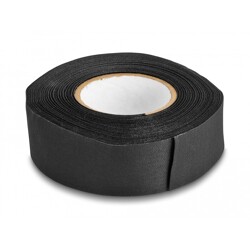 Taśma materiałowa samoprzylepna zrywalna 25 m x 25 mm czarna Delock 20911