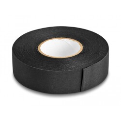 Taśma materiałowa samoprzylepna niezrywalna 25 m x 25 mm czarna Delock 20912