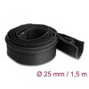 Koszulka kablowa neoprenowa elastyczna z zamkiem 1,5 m x 100 mm czarna Delock 20913