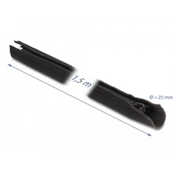 Koszulka kablowa neoprenowa elastyczna z zamkiem 1,5 m x 100 mm czarna Delock 20913