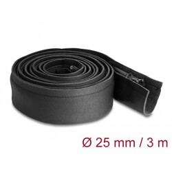 Koszulka kablowa neoprenowa elastyczna z zamkiem 3 m x 100 mm czarna Delock 20914