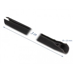 Koszulka kablowa neoprenowa elastyczna z zamkiem 3 m x 100 mm czarna Delock 20914
