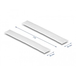 Mocna taśma rzepowa 1 m x 20 mm biały Delock 20918