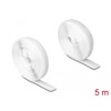 Mocna taśma rzepowa 5 m x 20 mm biały Delock 20919