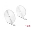 Mocna taśma rzepowa 10 m x 20 mm biały Delock 20920
