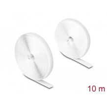 Mocna taśma rzepowa 10 m x 20 mm biały Delock 20920