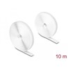 Mocna taśma rzepowa 10 m x 20 mm biały Delock 20920