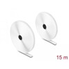 Mocna taśma rzepowa 15 m x 20 mm biały Delock 20921