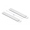 Mocna taśma rzepowa 15 m x 20 mm biały Delock 20921