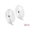 Mocna taśma rzepowa 25 m x 20 mm biały Delock 20922