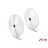 Mocna taśma rzepowa 25 m x 20 mm biały Delock 20922