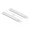 Mocna taśma rzepowa 25 m x 20 mm biały Delock 20922