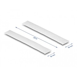 Mocna taśma rzepowa 25 m x 20 mm biały Delock 20922 Mocna taśma rzepowa 25 m x 20 mm biały Delock 20922