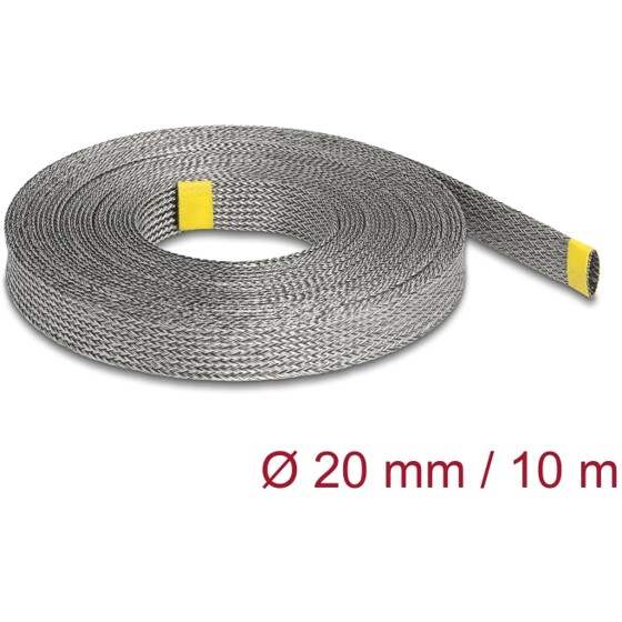 Pleciony rękaw EMI rozciągliwy 10 m x 20 mm Delock 20940