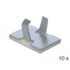Klamra kablowa samoprzylepna aluminiowa 10 sztuk Delock 60183