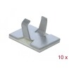 Klamra kablowa samoprzylepna aluminiowa 10 sztuk Delock 60183