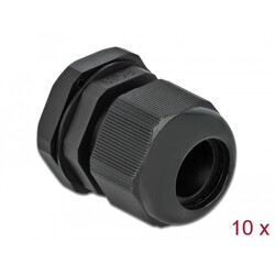 Tuleja kablowa PG19 czarna 10 sztuk Delock 60220