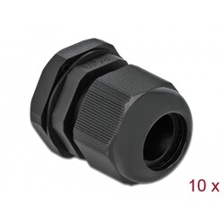 Tuleja kablowa PG19 czarna 10 sztuk Delock 60220