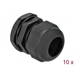 Tuleja kablowa PG25 czarna 10 sztuk Delock 60224