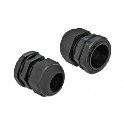 Tuleja kablowa PG25 czarna 10 sztuk Delock 60224