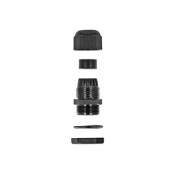 Tuleja kablowa PG25 czarna 10 sztuk Delock 60224