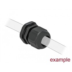 Tuleja kablowa PG25 czarna 10 sztuk Delock 60224
