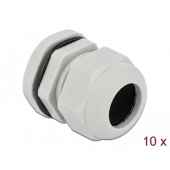 Tuleja kablowa PG25 biała 10 sztuk Delock 60225