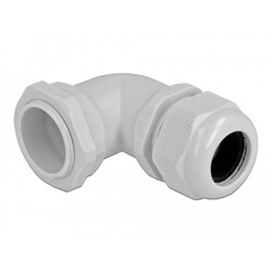 Tuleja kablowa zagięta 90° pG29 szara Delock 60338