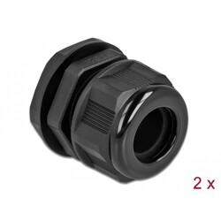 Tuleja kablowa PG21 do kabli okrągłych szara 2 szt. Delock 60367