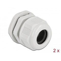 Tuleja kablowa PG21 do kabli okrągłych szara 2 szt. Delock 60368