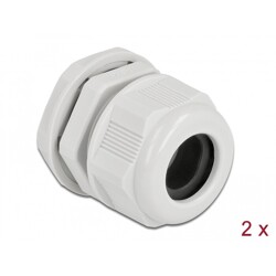 Tuleja kablowa PG21 do kabli okrągłych szara 2 szt. Delock 60368