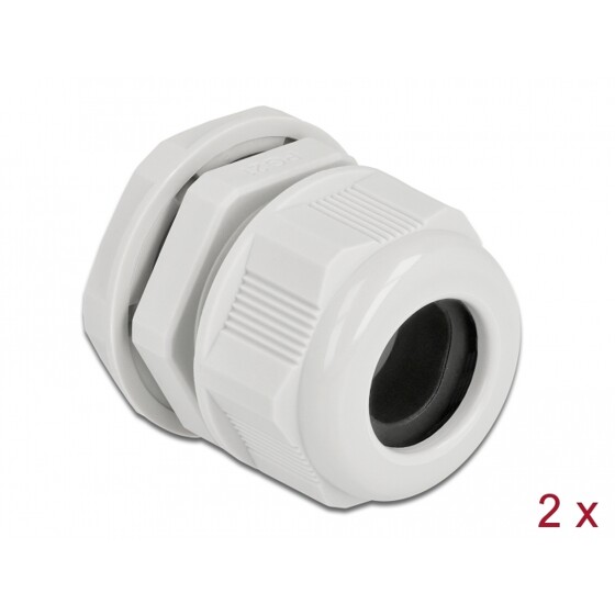 Tuleja kablowa PG21 do kabli okrągłych szara 2 szt. Delock 60368
