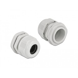 Tuleja kablowa PG21 do kabli okrągłych szara 2 szt. Delock 60368